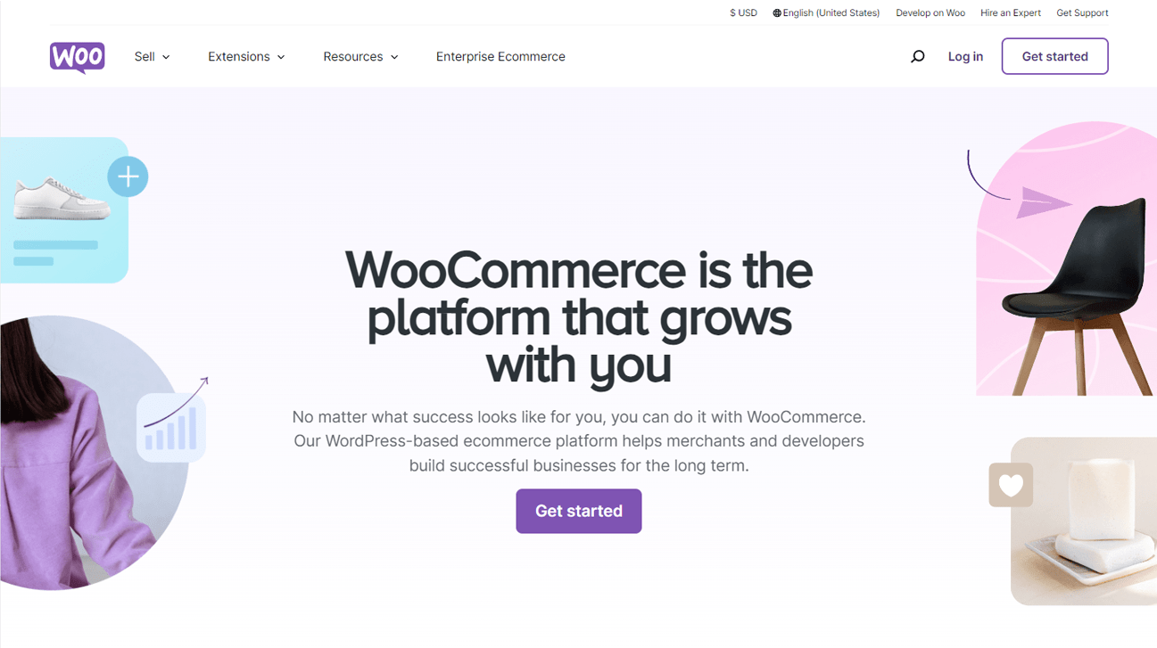 WooCommerce screenshot website