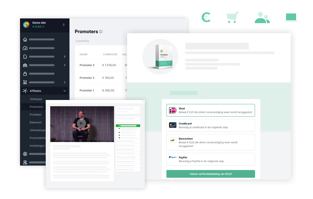 Membirds leeromgeving, community, betaalpagina's én affiliate systeem onder 1 dak
