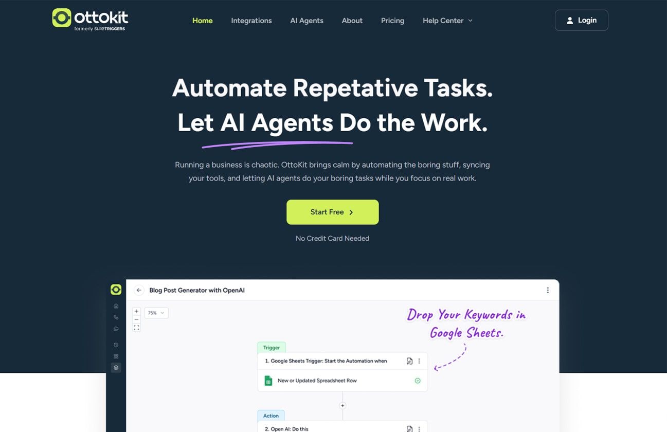 Ottokit screenshot website