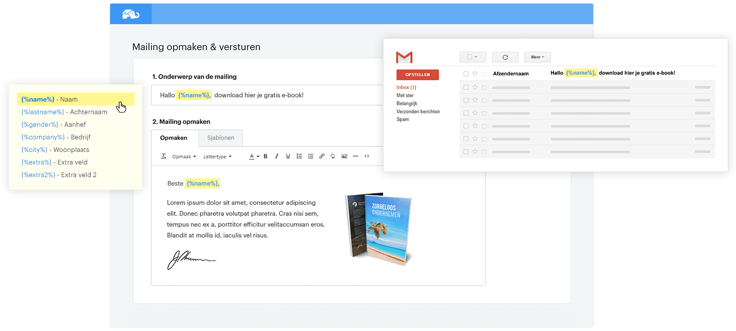 Versterk de band met je contacten via gepersonaliseerde e-mails
