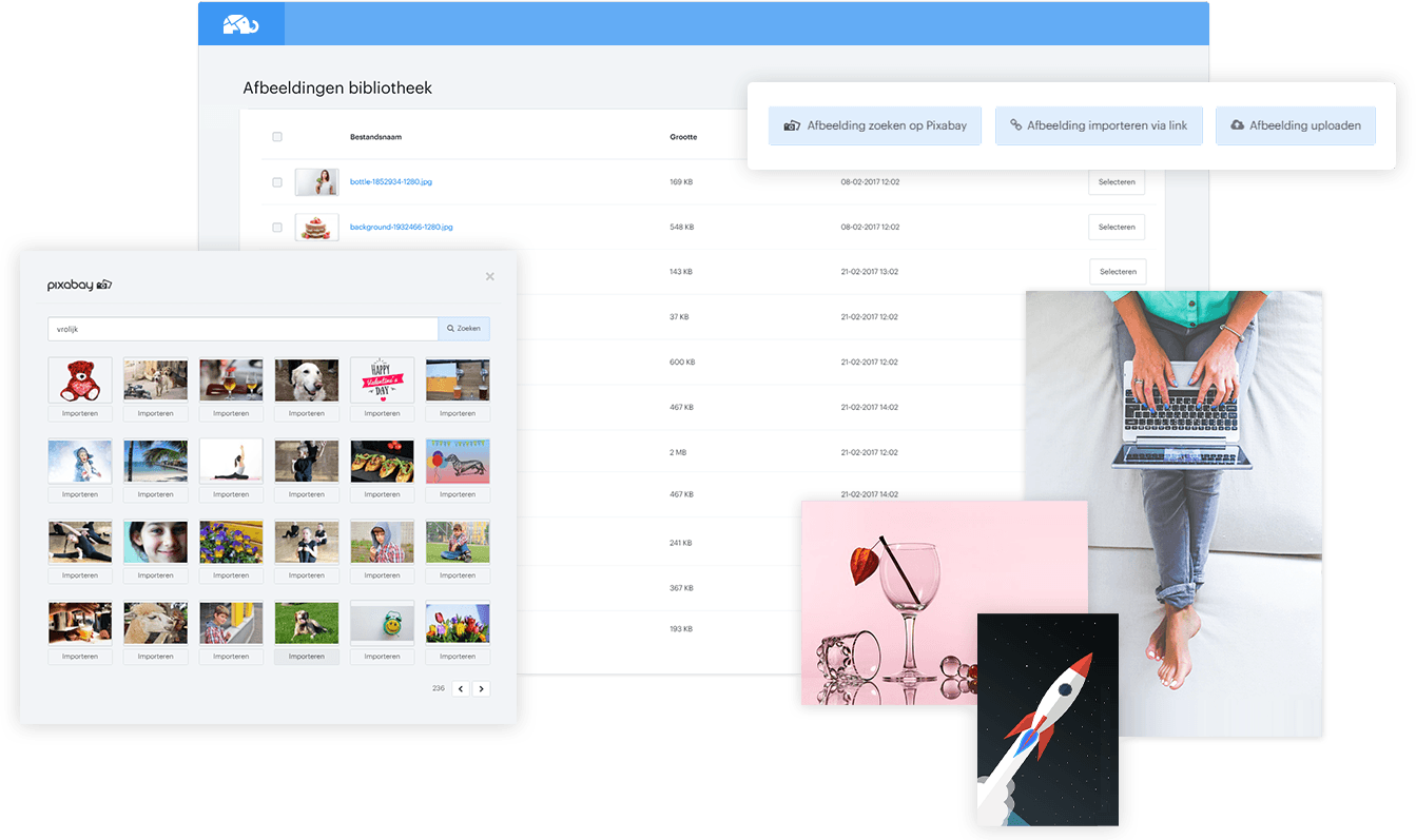Professionele stockfoto’s voor je mailings