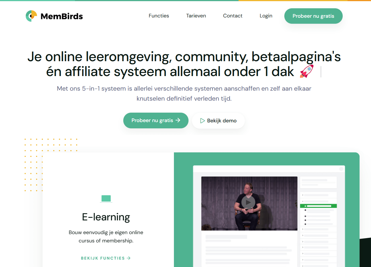 Membirds screenshot website
